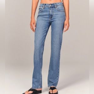 Abercrombie Mid Rise Straight Jeans
